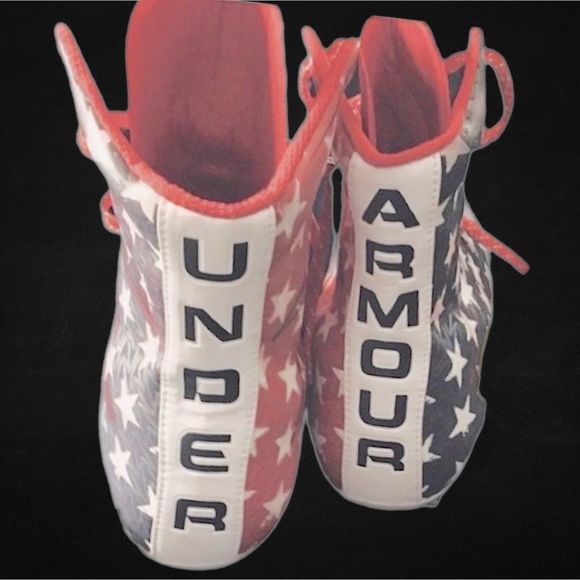 NWT $139 Under Armour | Highlight | USA Stars & Stripes Cleats | Men | Size 10 main image 12